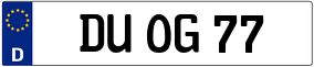 Truck License Plate